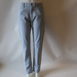 NWT Mens J. Crew Stretch 484 Slim Light Blue Flat Front Pants 33 *